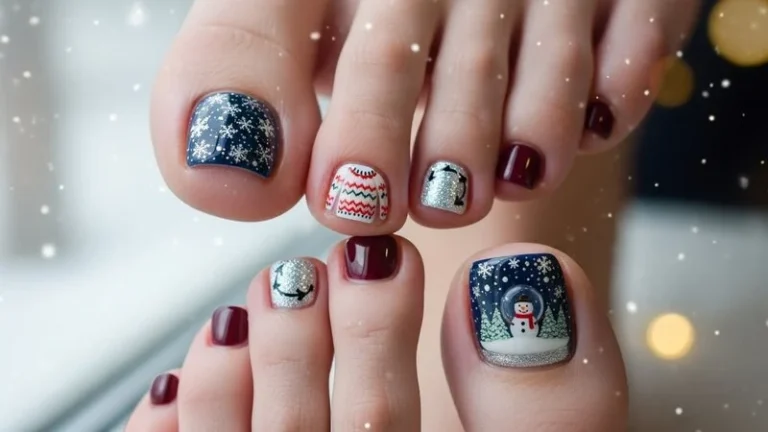 Winter Toe Nails