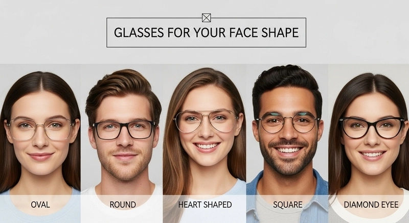 How to Choose Glasses for Your Face Shape
