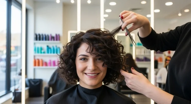 Curly Hair Cut